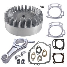 Flywheel 10krpm 3.328" Billet Rod 70mm Flat Top Piston For Predator 212cc 196cc