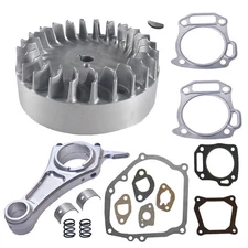 Flywheel 10krpm 3.328" Billet Rod 70mm Flat Top Piston For Predator 212cc 196cc