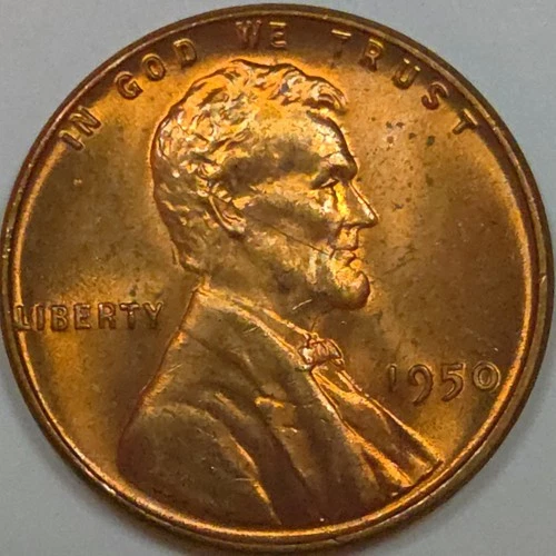 1950-P Lincoln Wheat Cent - Uncirculated RD (Lot#1)