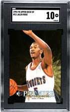 1994 Upper Deck SP #13 Jalen Rose Rookie SGC 10 GEM MINT RC