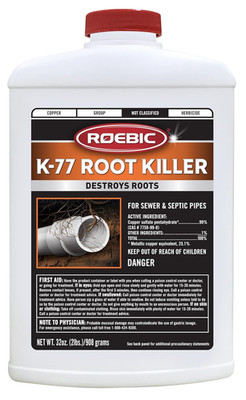 K-77 Root Killer: Clears Pipes, Stops New Growth, Works for Sewer and Septic Sys