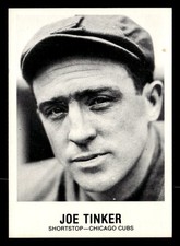 Joe Tinker 1977-84 Galasso Glossy Greats Card #160 Chicago Cubs