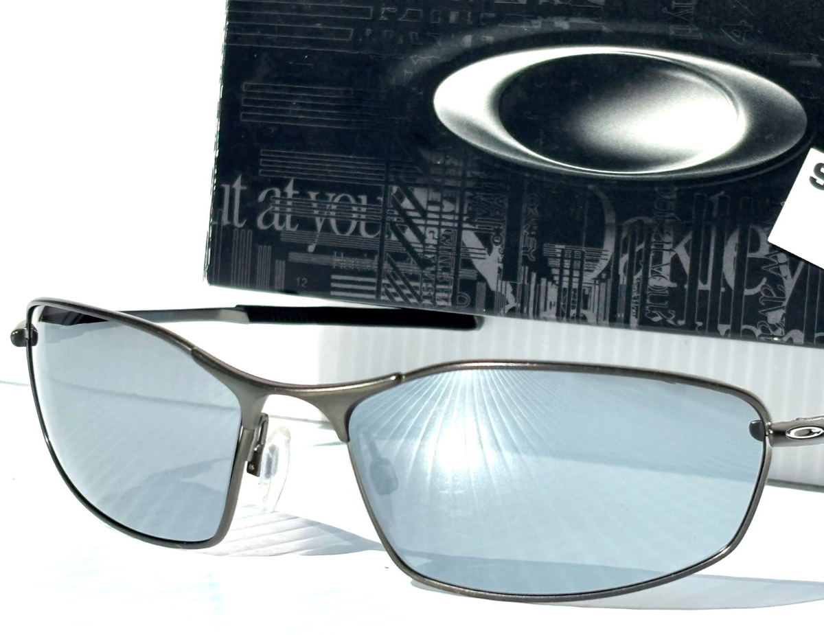 Oakley WHISKER Carbon Metal Alloy POLARIZED Galaxy Chrome Lens