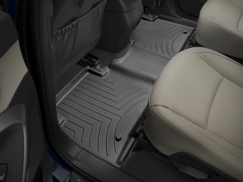 Forro de piso WeatherTech para Hyundai Santa Fe XL 2019-2019 - 2ª fila, negro Foto 2 de 4