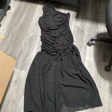 Fashion class and fashion off the shoulder black prom dress L/XL