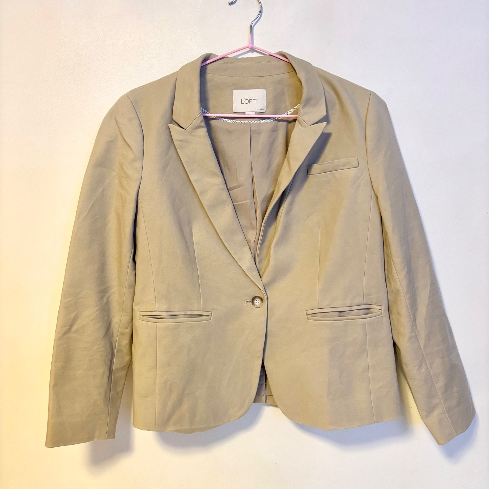 LOFT Single One Button Collared Business Blazer J… - image 1