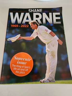 SHANE WARNE Souvenir Issue Book CRICKET Test Match - King of Spin