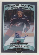 2019-20 O-Pee-Chee Platinum Rookie Autos Emil Bemstrom #R-BE Auto sq1