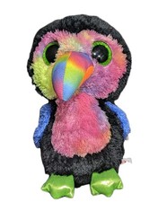 TY Beanie Boos - BEAKS the Toucan (Glitter Eyes) (Medium 9 inch) - MWMTs Boo Toy