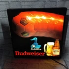 Vintage Budweiser Lighted Sign St Louis Steamers MISL Soccer Beer Sign 18x18
