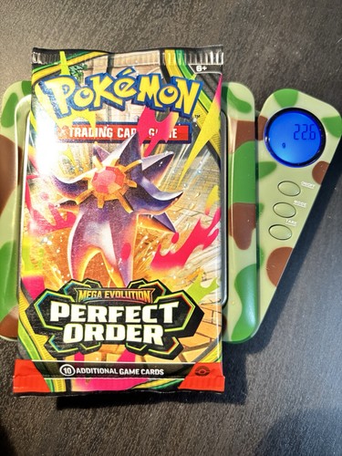 22.6g HEAVY Pokemon TCG: Mega Evolutions PERFECT ORDER Booster Pack - Starmie