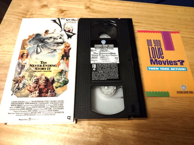 The Never Ending Story 2: The Next Chapter (VHS, 1991, Warner Bros) Free Ship