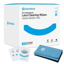 Lens Cleaning Kit - 180 Pre-Moistened Wipes Microfiber Cloths for Screens,