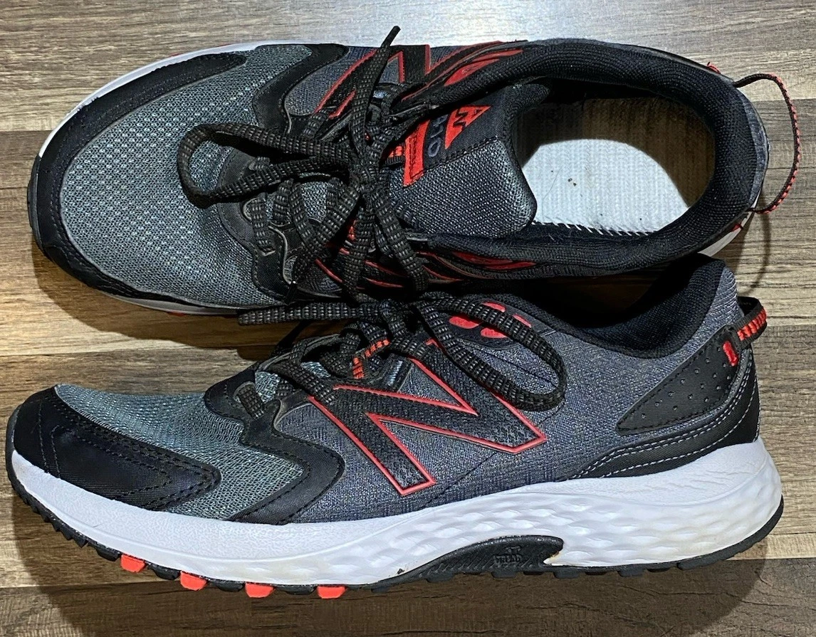 New Balance Sneakers Mens 10 US Trail Shoes Running 410v7 Low Gray All Terrain