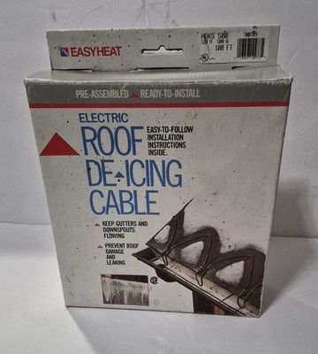Easy Heat ADKS-500 500W Electric Roof and Gutter De-Icing Heating Cable 100 ft.