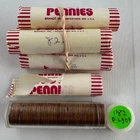FIVE ZINC 1982 LD Lincoln Memorial Cent 50 Coin Rolls Uncirculated 5-Roll Lot