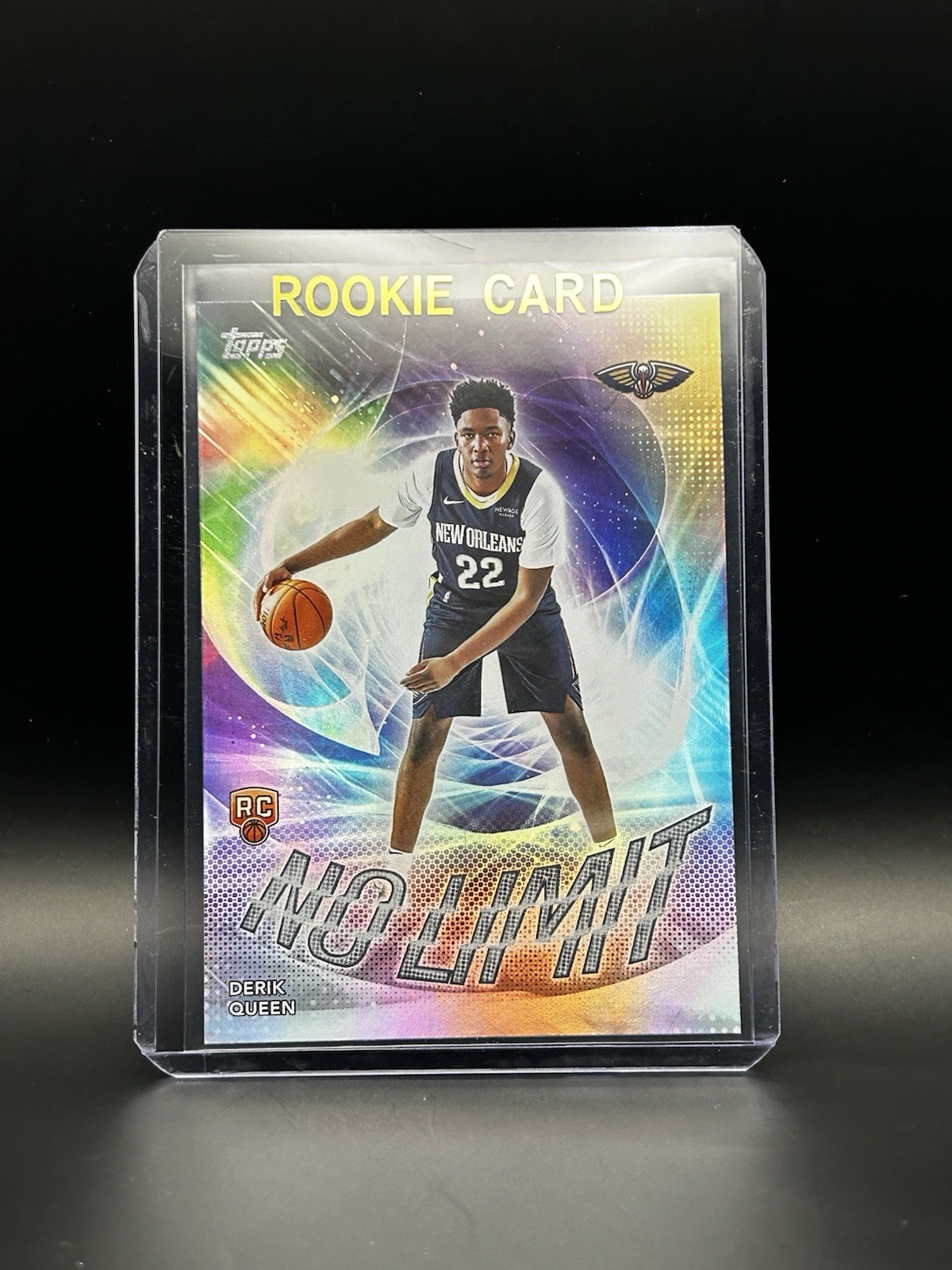 2025-26 Topps Flagship Derik Queen No Limit Rainbow Foil #NL-13 (RC) Pelicans