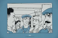 Emmanuel MOYNOT: The Pension Of Les Deux-Roses - Signed Original Lithograph