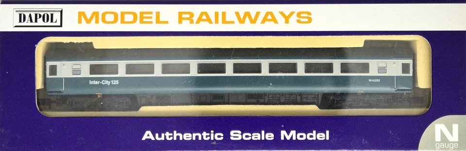 Dapol NC-053C Mk3 2nd Class Coach W42252 with Lights in BR Inter-City 125 Livery