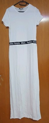 JERSEY STRETCH KLEID VON HEINE IN WEIß GR. 36 NEU A198