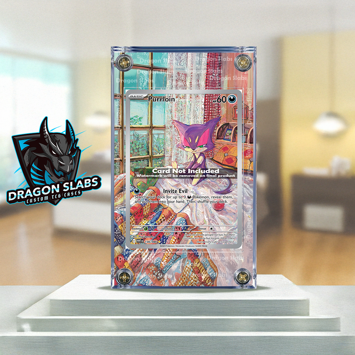 Pokemon Purrloin IR 136/086 White Flare Extended Artwork Case | eBay