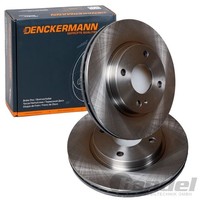 2X Denckermann Bremsscheiben 258Mm BelÜFtet Vorne Passend FüR Ford Fiesta