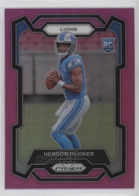 2023 Panini Prizm Rookies Pink Prizm Hendon Hooker #329 07rd