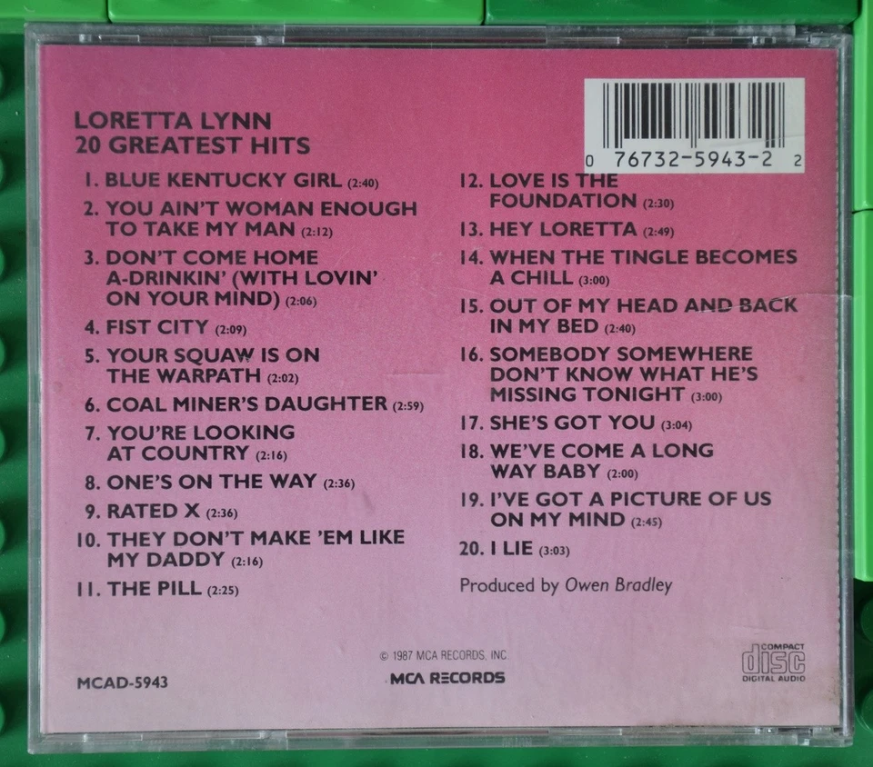Loretta Lynn - 20 Greatest Hits - MCA Records - CD - Bild 2 von 4