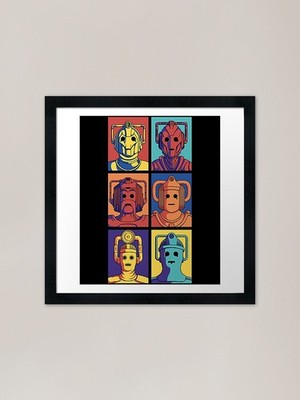 Cyberpop Evolution Gerahmter Kunstdruck Gerahmtes Wandbild Poster Leinwanddruck Bild