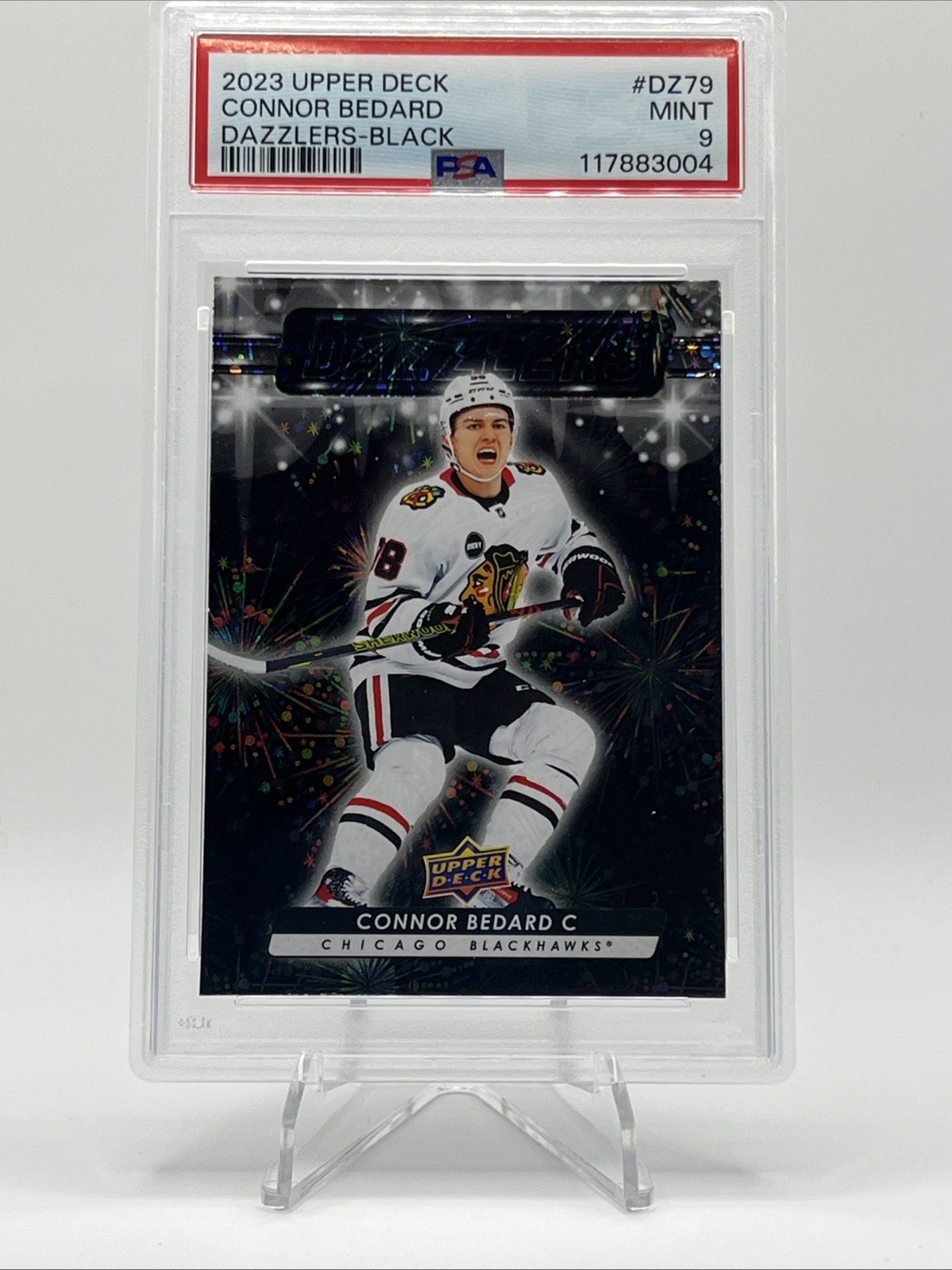 2023-24 Upper Deck Series 2 - Dazzlers Connor Bedard #DZ-79 Black (RC)