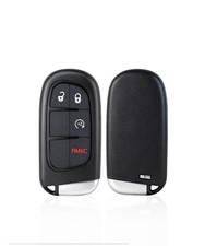 Key Fob Shell For Dodge Ram 2013-2018yikebalog Replacement Smart Black