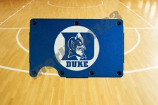 Duke Blue Devils Thin Metal RFID Blocking Slim Wallet Custom Laser Engraved