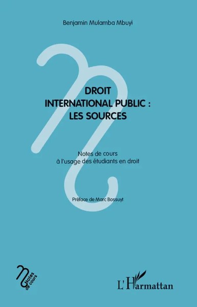 Benjamin Mulamba Mbuyi | Droit International Public : Les Sources | Taschenbuch-image