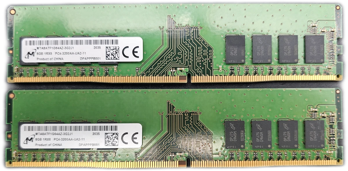 MICRON 16GB DDR4 3200MHz PC4-25600 UDIMM DESKTOP RAM (2x8GB) | eBay