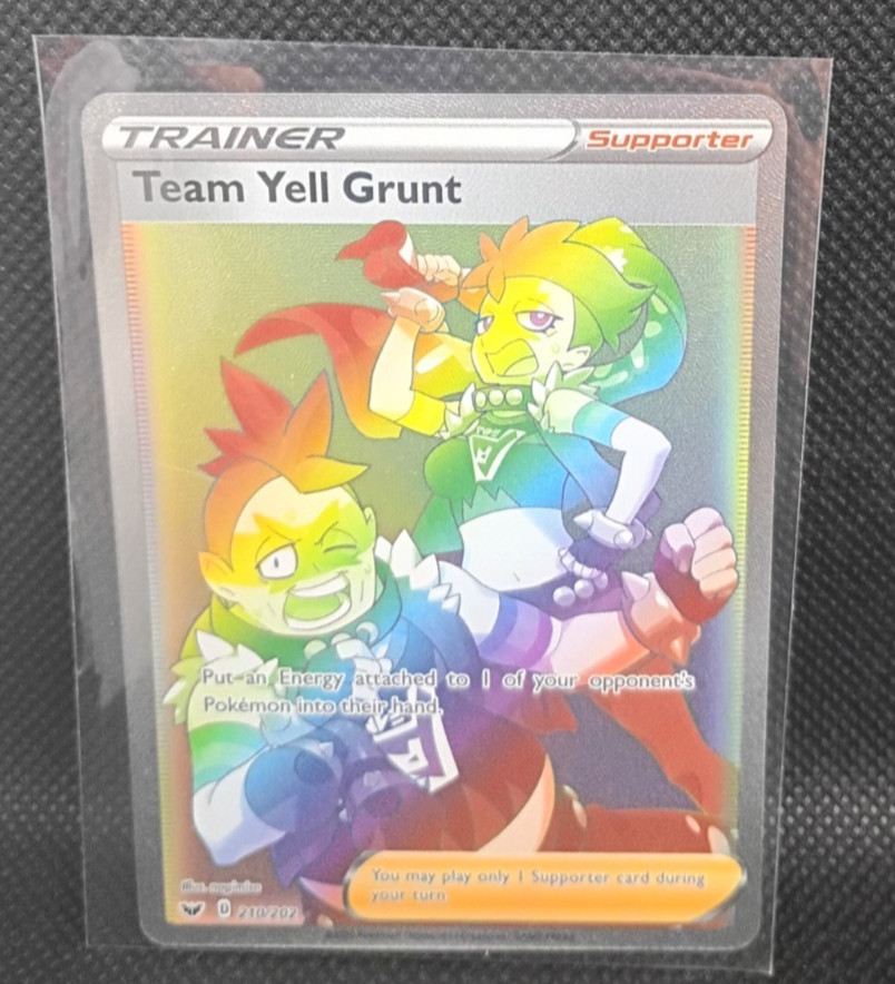 Team Yell Grunt (SR/RR) (Full Art) 210/202 SWSH: Sword & Shield Base Set