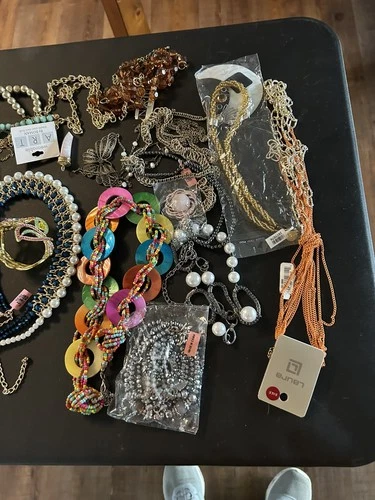 5 Pounds Vintage to Modern Costume Mystery Jewelry Junk Tangled Estate Craft Lot