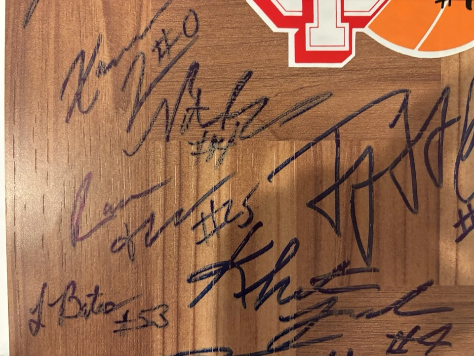 Indiana Hoosiers EQUIPO Firmado 2021-2022 Piso Tablero 16 AUTOS Mike Woodson + ¡Más! Foto 4 de 4