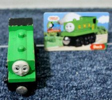 DUCK -Thomas Friends WOODEN RAILWAY Train GWR 8 Learning Curve With Card GUC 