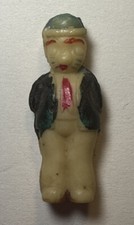 Vintage Cracker Jack Character Man Celluloid Charm 1F