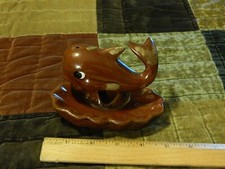 Ocean Sea Mammal Marine Aquatic WHALE Ceramic Ashtray Trinket Incent Dish