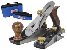 Faithfull No.4 Bench & 60 1/2" Block Hand Wood Plane Set + Bag, FAIPLANE4AVB