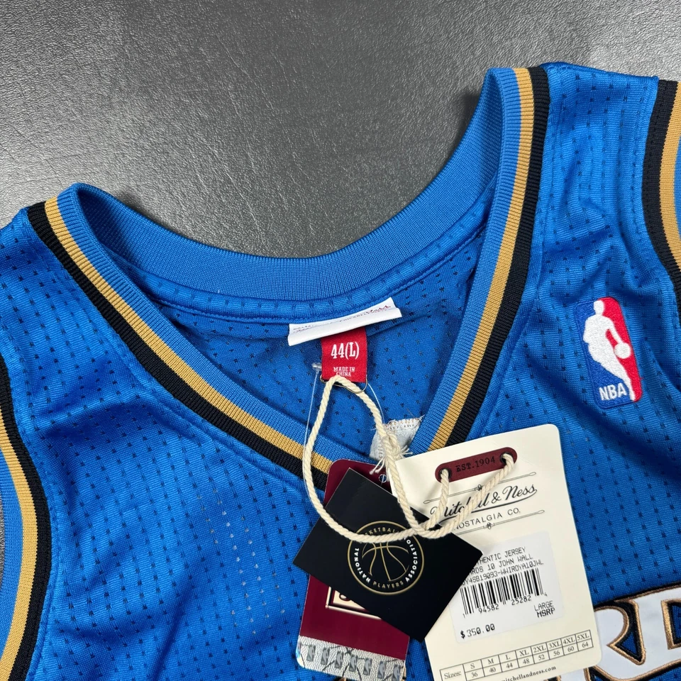 Camiseta masculina 100% autêntica John Wall Mitchell & Ness 10 11 Wizards tamanho 44 L - Imagem 2 de 4