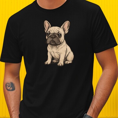 T-Shirt Französische Bulldogge   Süßes Hundemotiv, Geschenkidee