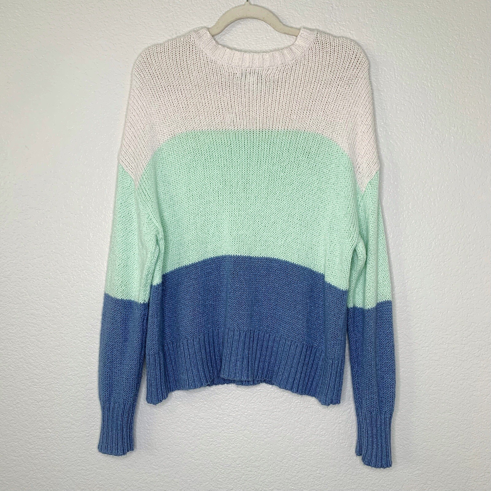 American Eagle Size Medium Colorblock Knitted Ove… - image 4