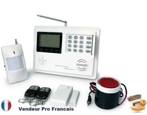 Alarme maison sans fil PSTN KR-5800 avec appel automatique et deux telecommandes