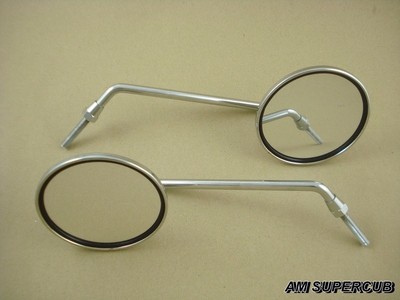 Pair Of Mirrors LH & RH For Honda C50 C65 C70 C90 CB100 CL100 SL100 SL125 SL70 CB125 CB125S