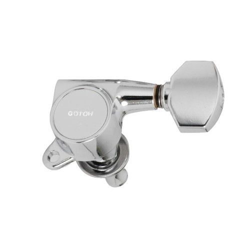 GOTOH GRL510C-12 Res-o-Lite Open Gear Bass Tuner Clover, Chrome