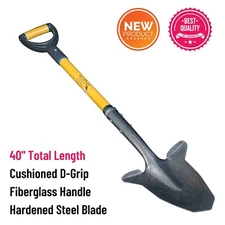 Gardening Shovel Steel Blade Spade Metal Detect Landscape Dig Rocky/Clay Soil