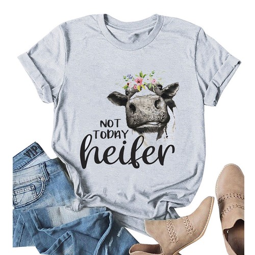 Cow Shirt-Not Today Heifer Shirt-Cow 