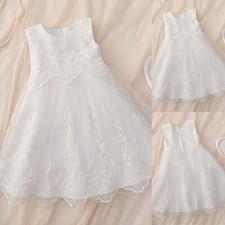 Baby Girl Cute Bowknot Birthday Party Dress Wedding Tutu Gown Princess Dress